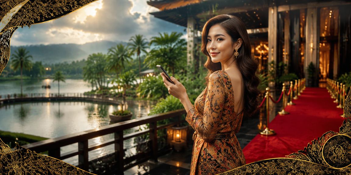 Pengguna Malaysia mengakses platform pertaruhan bola sepak melalui telefon pintar dalam suasana batik